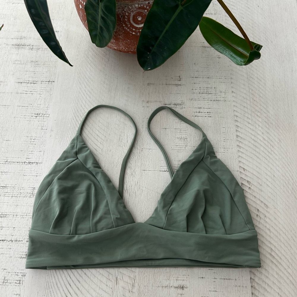 Boys + Arrows Green Bikini Top